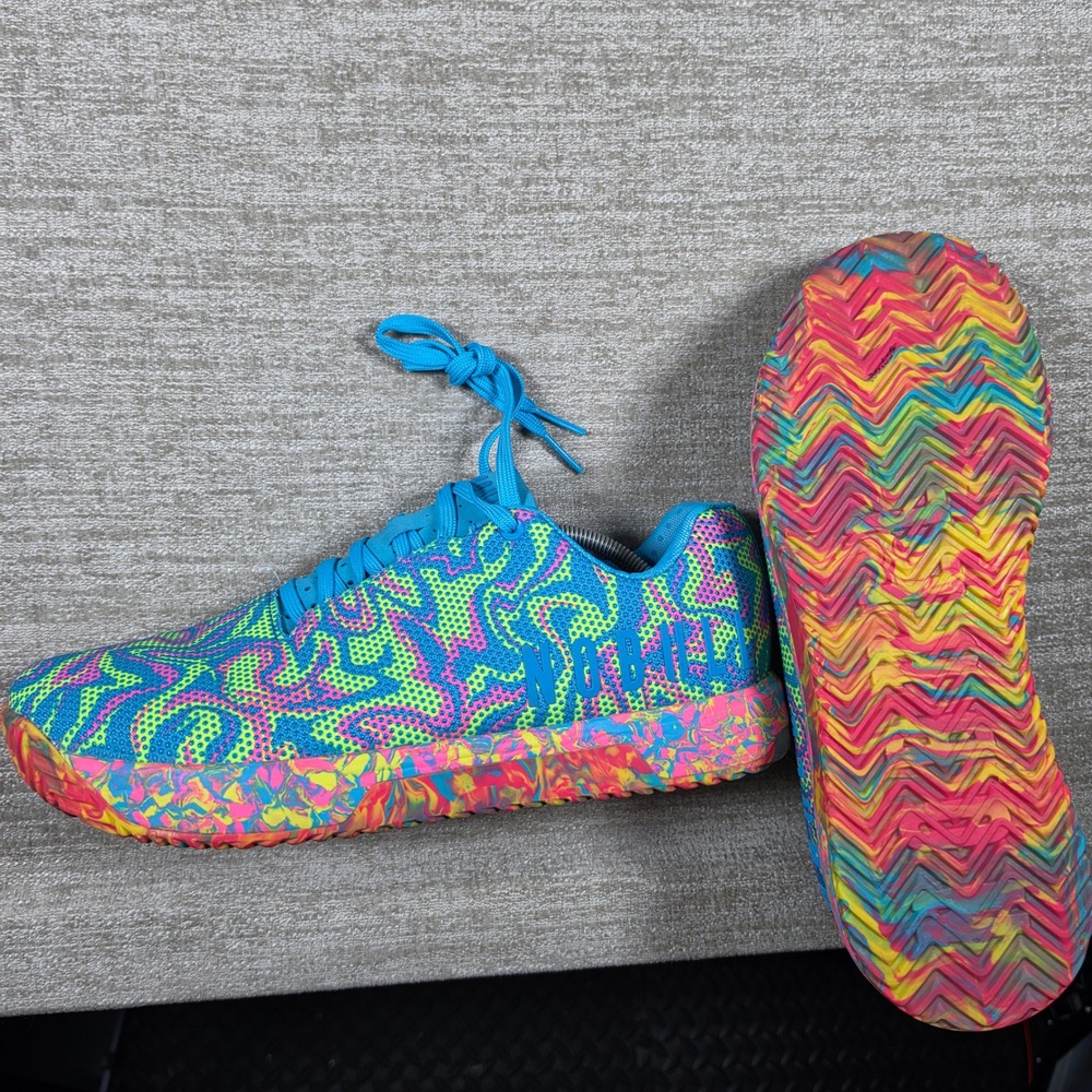 NEW NOBULL Neon Swirl Trainer men's 12.5/W14 Psychedelic Electric